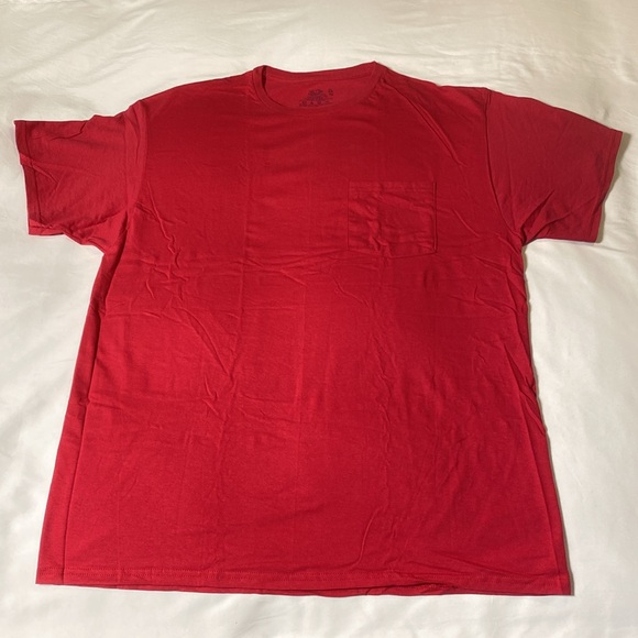 NWOT Fruit of the Loom 100% Cotton Pocket T-Shirt - Picture 3 of 13